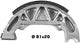 Olympia remsegmenten brake shoe organic standard 95 x 20mm