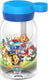 Mepal drinkfles met rietje campus - 450 ml - waterfles kinderen - lekdicht - hygiënische draaideksel - paw patrol pups