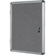 Vitrine bi-office magnetic vt630103150 aluminium afsluitbaar