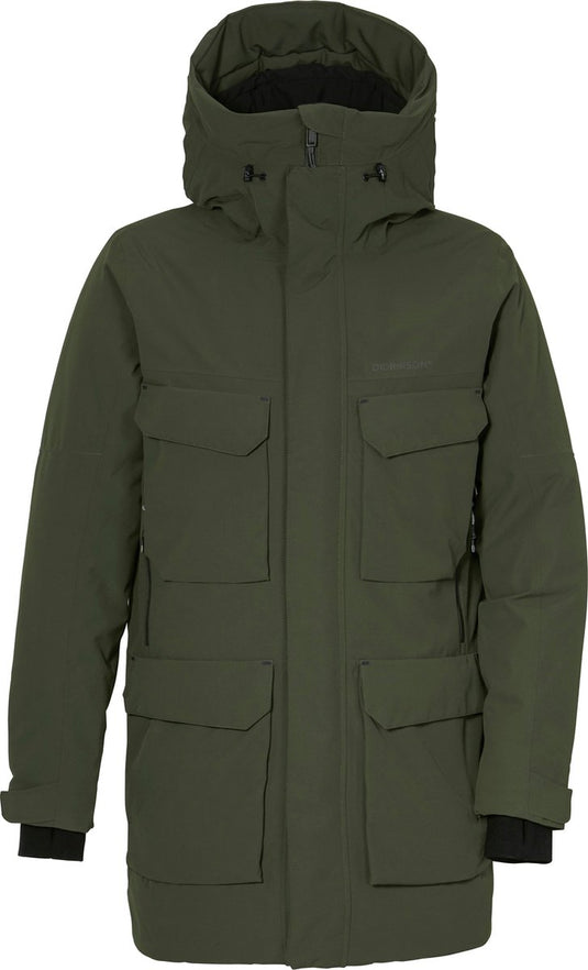 Didriksons drew usx parka 8 heren outdoorjas - deep green xxxl