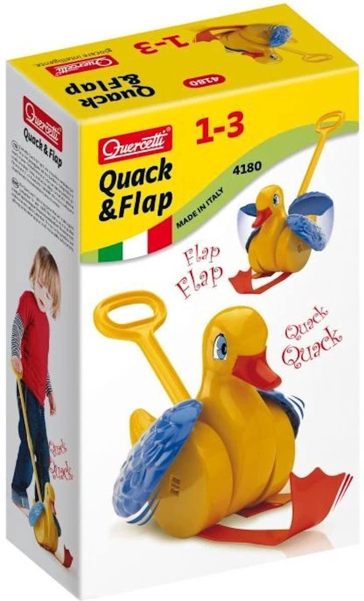 Afbeelding laden in galerijviewer, Quercetti quack-n-flap duck
