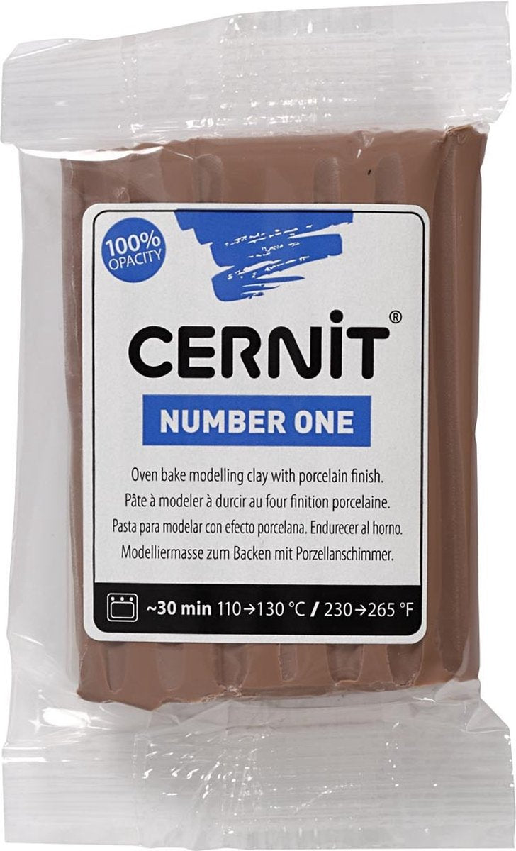 Afbeelding laden in galerijviewer, Cernit boetseerklei taupe, 56 gram
