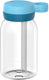 Mepal drinkfles met rietje campus - 450 ml - waterfles kinderen - lekdicht - hygiënische draaideksel - cool blue