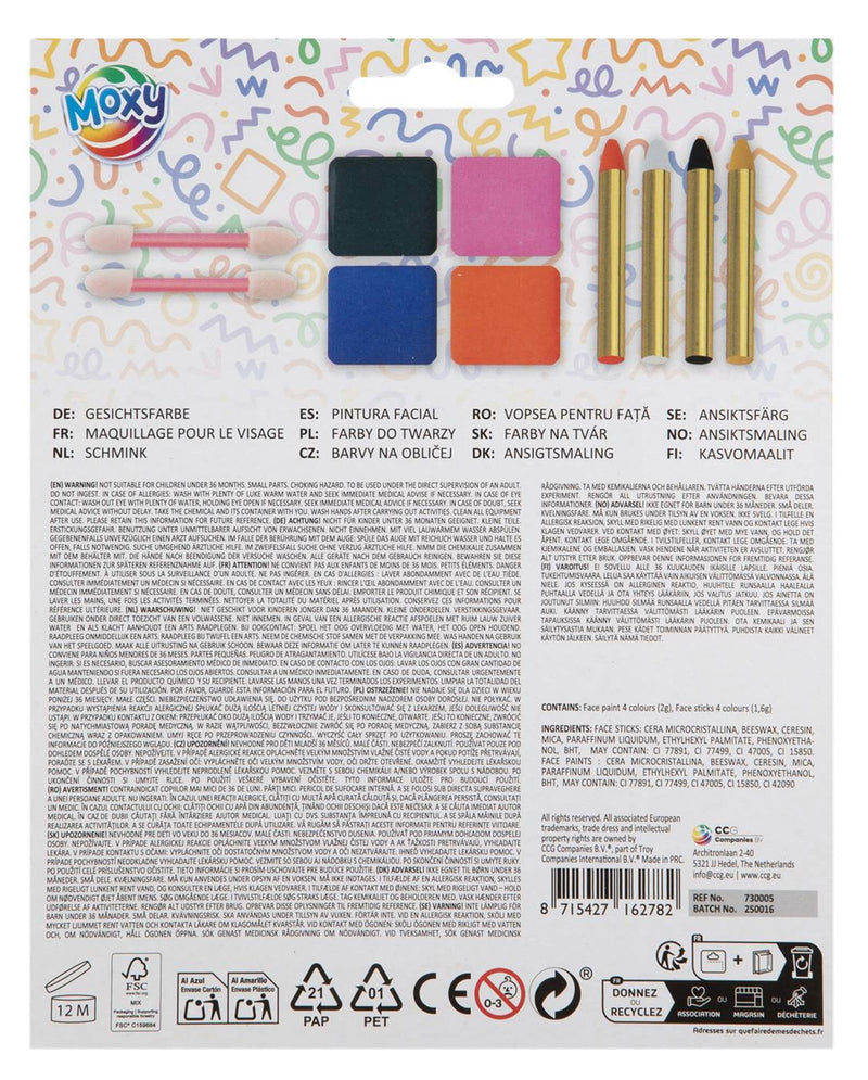 Afbeelding laden in galerijviewer, Moxy kinder schmink 10-delig
