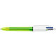 Balpen bic 4 colours fluo 0,42 mm kleurenassortiment