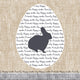 Duni servetten bunny 33x33cm