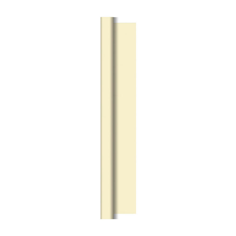 Afbeelding laden in galerijviewer, Duni cel damast tafelkleed op rol 1,18x5m creme
