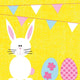 Duni servetten bunny eggs 3-laags 33x33