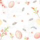 Duni servetten eggs and feathers 33x33 cm 20 stuks