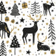 Duni servetten magic winter 33x33 cm