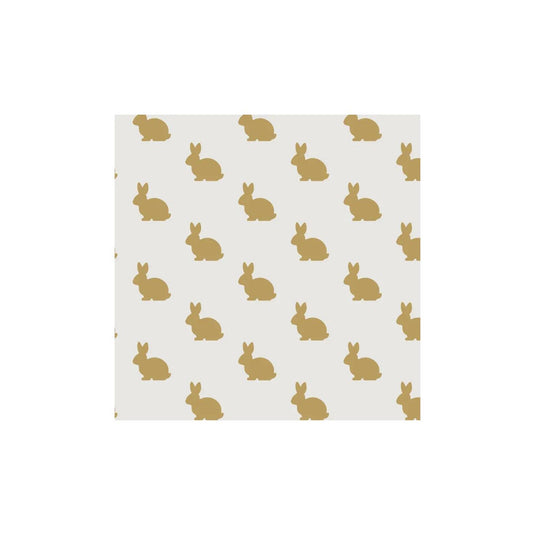 Duni servetten golden bunny 3-laags tissue 24x24cm