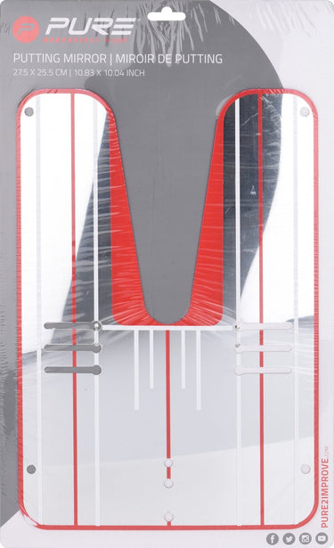 Pure2improve golf spiegel - putting mirror - 27,5x25,5 cm