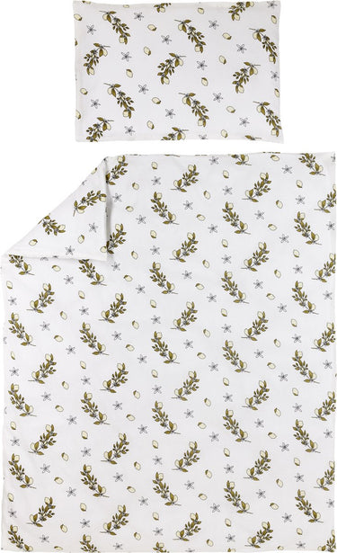 Meyco baby lemon dekbedovertrek ledikant - soft yellow - 100x135cm