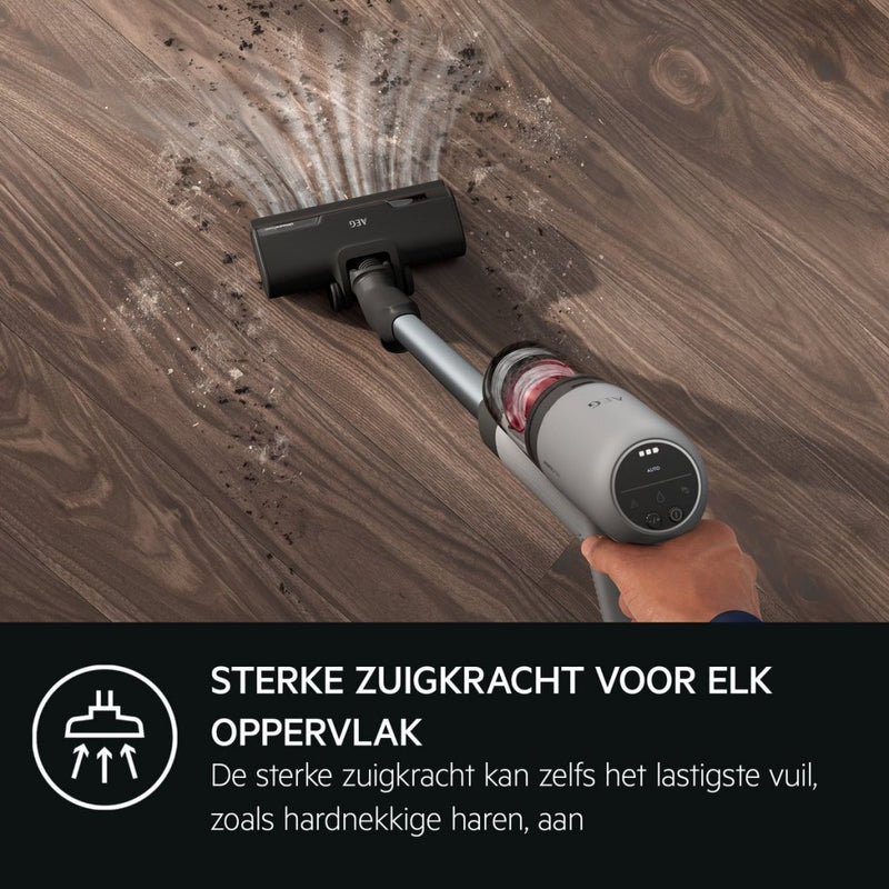 Afbeelding laden in galerijviewer, Aeg ap71ab14ug accu steelstofzuiger grijs zwart
