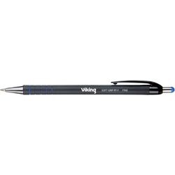 Balpen viking soft grip rt-f blauw