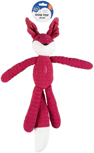 Duvo plus pluche hondenknuffel fox crackle snuffle - snuffelspeelgoed met snackvak en knispergeluid