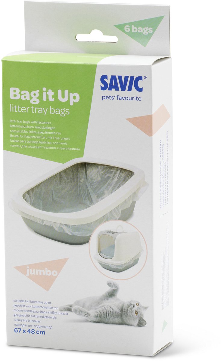 Afbeelding laden in galerijviewer, Savic bag it jumbo kattenbakzak voor nestor jumbo aseo jumbo leo
