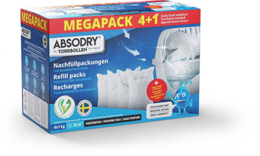 Absodry vochtvanger navul megapack 4x1kg + apparaat