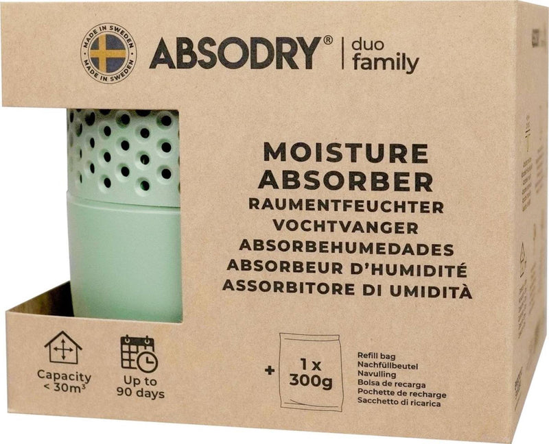 Afbeelding laden in galerijviewer, Absodry duo family bag vochtvanger series 3 forest green - inclusief 1 vulling

