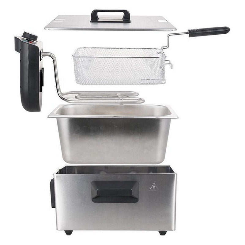 Afbeelding laden in galerijviewer, Emerio df-120482 friteuse 3l 2000w rvs zwart
