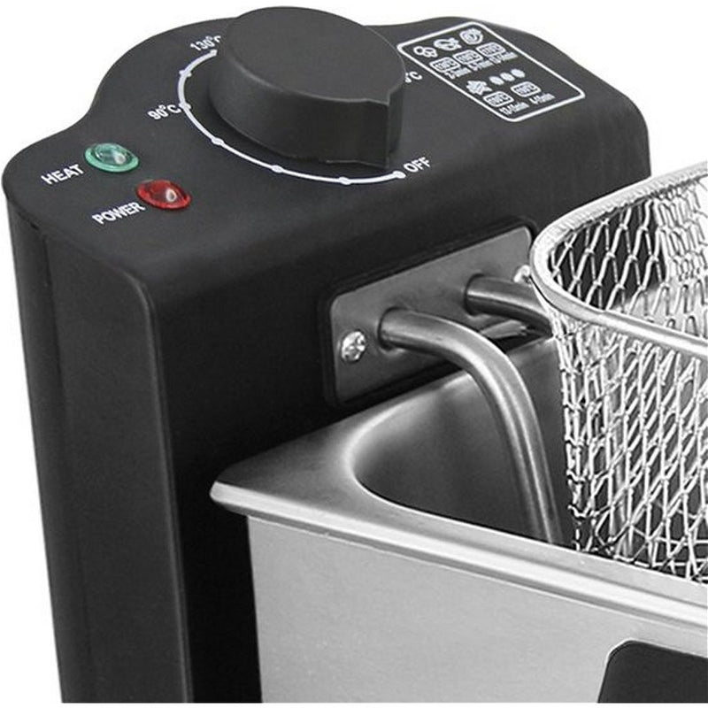 Afbeelding laden in galerijviewer, Emerio df-120482 friteuse 3l 2000w rvs zwart
