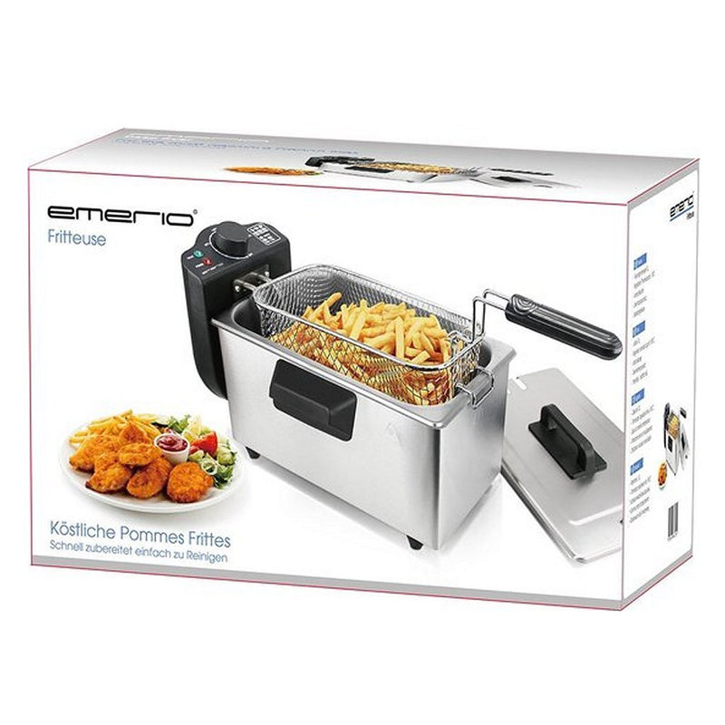 Afbeelding laden in galerijviewer, Emerio df-120482 friteuse 3l 2000w rvs zwart
