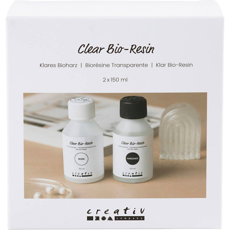 Afbeelding laden in galerijviewer, Creativ company transparante bio-hars - 2x150ml.
