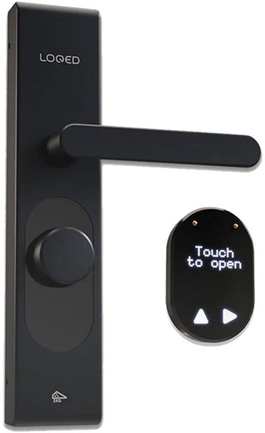 Loqed touch smart lock - slim deurslot - met smart home integratie - bridge, cilinder codetoegang - zwart