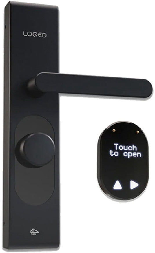 Loqed touch smart lock - slim deurslot - met smart home integratie - bridge, cilinder codetoegang - zwart