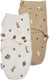 Meyco baby forest animals swaddle inbakerdoek - sand - 4-6 maanden - 2-pack