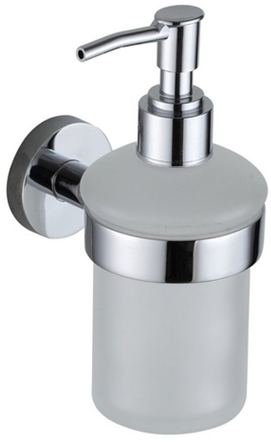 Eisl zeepdispenser - glas - om te lijmen of te schroeven - chroom