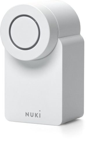 Nuki smart lock go – slim deurslot met bluetooth matter – sleutelloos, auto unlock auto lock – werkt met google home, alexa apple home – wit