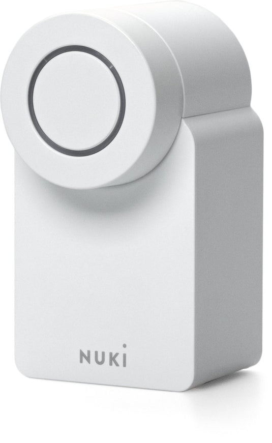 Nuki smart lock go – slim deurslot met bluetooth matter – sleutelloos, auto unlock auto lock – werkt met google home, alexa apple home – wit