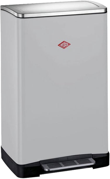 Wesco big double boy afvalscheider | 36 liter | duo pedaalemmer (2x18 liter) | metaal - cool grey matt | prullenbak