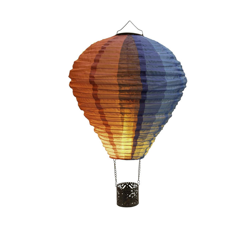 Afbeelding laden in galerijviewer, Anna's collection solar luchtballon nylon met vlameffect 22led 29x58cm

