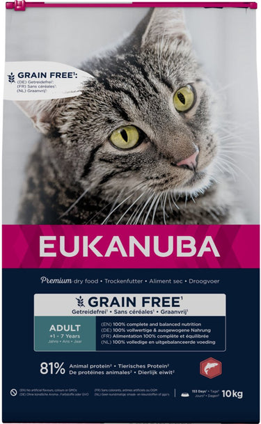 Eukanuba kattenvoer droog adult graanvrij zalm - 10 kg