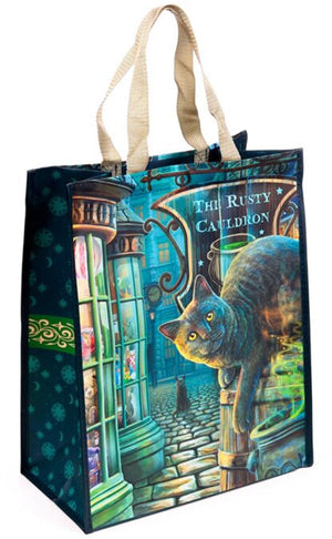 Merkloos sans marque tas shopper - lisa parker the rusty cauldron cat - duurzaam - 40x33x17cm