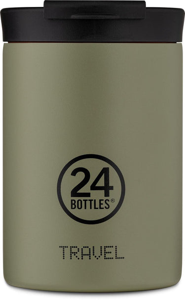 24bottles 24 bottles travel tumbler 350 ml stone sage rvs thermosbeker duurzaam