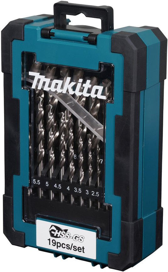 Makita metaalboorset hss-gs 19-delig - d-78352