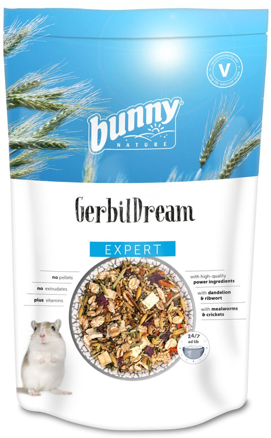 Bunny nature gerbils voer - gezond voer met meelwormen - 500g