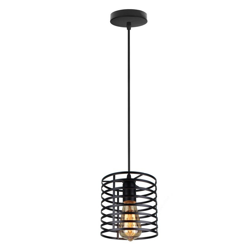 Afbeelding laden in galerijviewer, Homestyle pro mk014-b industriële hanglamp 16x19 cm zwart metaal
