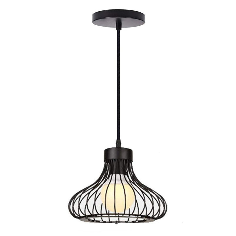 Afbeelding laden in galerijviewer, Homestyle pro mk013-b industriële hanglamp 23x20 cm zwart metaal
