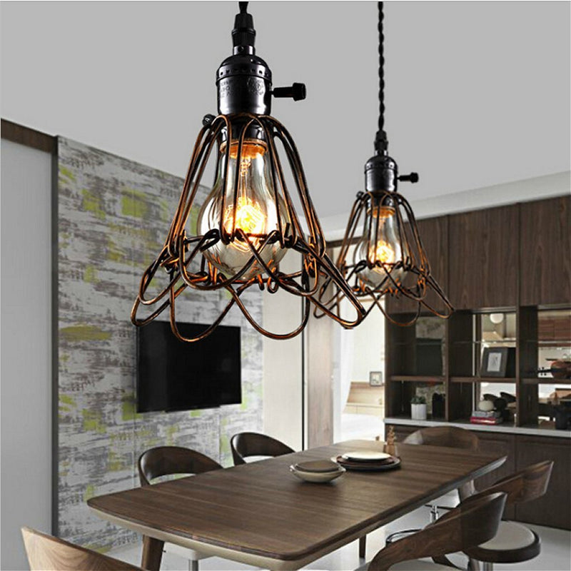 Afbeelding laden in galerijviewer, Homestyle Pro Homestyle MK006-B Industriële Hanglamp 19x23 cm Zwart Metaal

