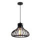 Homestyle pro mk109-bb industriële hanglamp 22x18 cm zwart metaal