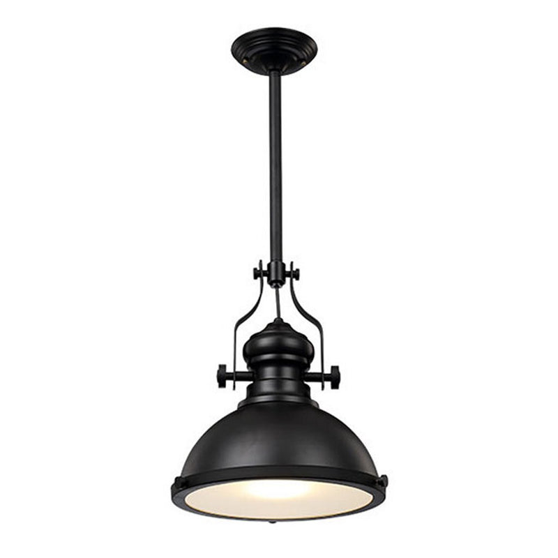 Afbeelding laden in galerijviewer, Homestyle pro mk102-wb industriële hanglamp 32x35 cm zwart wit metaal

