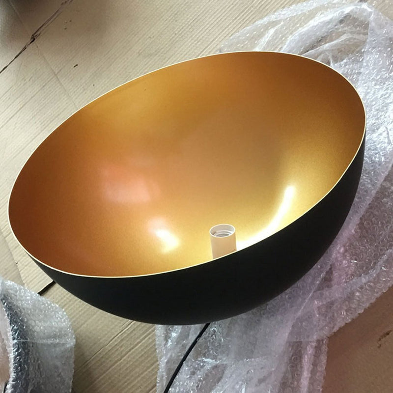 Afbeelding laden in galerijviewer, Homestyle pro mk108-gb industriële hanglamp 35x17.5 cm zwart goud metaal
