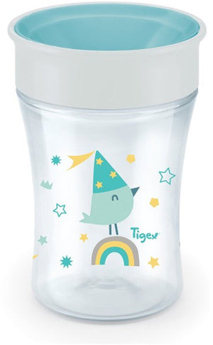 Tigex drinkbeker 360 graden wit 250ml voor peuters en kleuters.