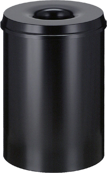 Vepabins papierbak met vlamdover 30liter 33.5cm zwart