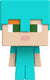 Minecraft mob heads minis - speelfiguur - poppetje met blauwe helm