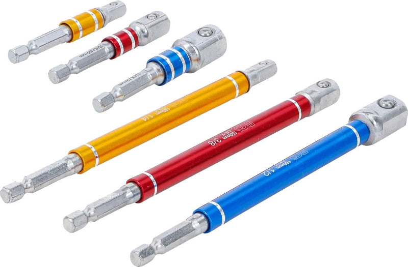 Afbeelding laden in galerijviewer, Bgs technic adapter set for drills 1 4 , 3 8 , 1 2
